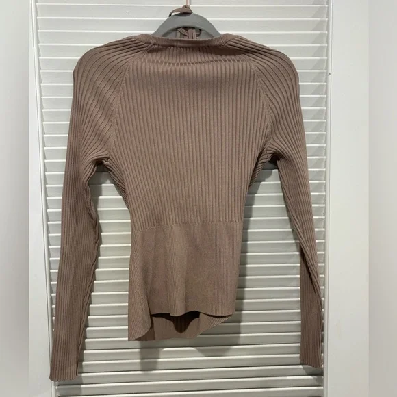 Jonathan Simkhai Jayline Layered Bralette Ribbed Long Sleeve Top Size Large NWT - Picture 7 of 7